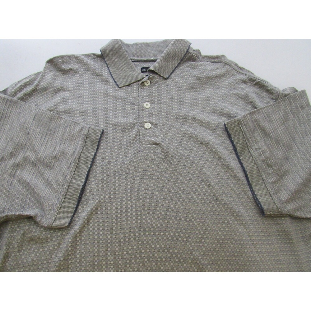 Gian Franco Ruffini XL/TTG  Green Mercerized 60‎ 2 ply Cotton Polo Shirt - Picture 4 of 5